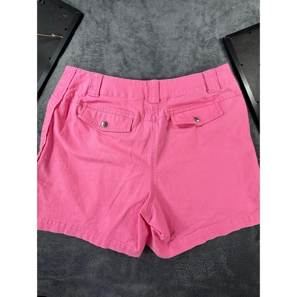 Liz Claiborne Womens Size 12 Pink Casual Stylish Patch Pocket Shorts Boho Chic - Picture 2 of 7